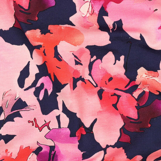 Jersey - Flowers - Navy