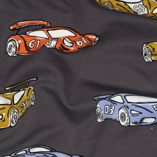 French Terry - Racecars - Taupe