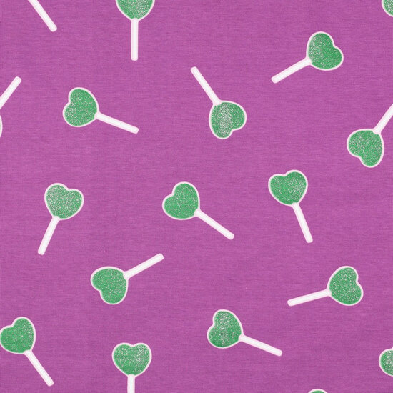 Jersey - Glitter Lollypop - Paars