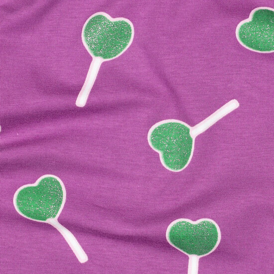 Jersey - Glitter Lollypop - Paars