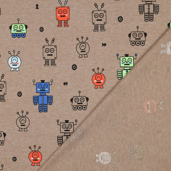Jersey - Neon Robots - Beigebruin