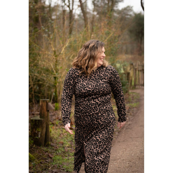 Viscose Stretch - Animal Skin - Bruin