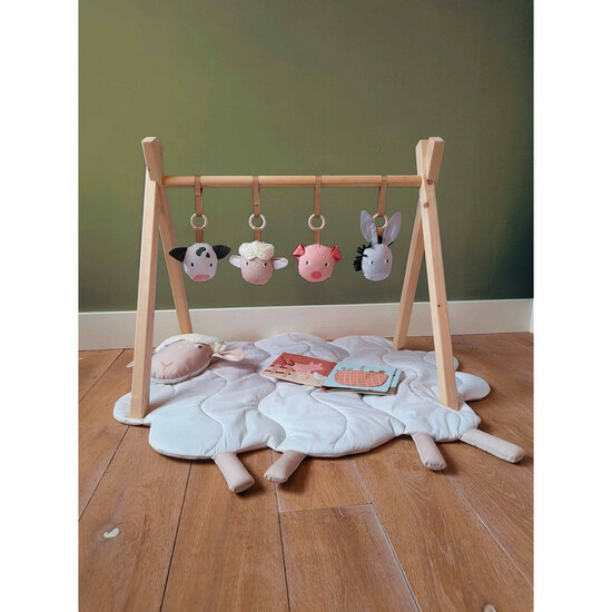 Poplin - Paneel Playmat Boerderij - Multicolor