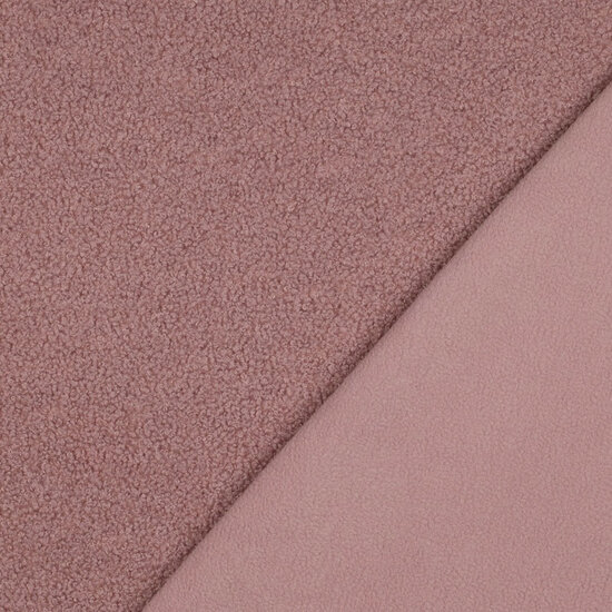 Teddy met Fleece - Uni - Oudroze