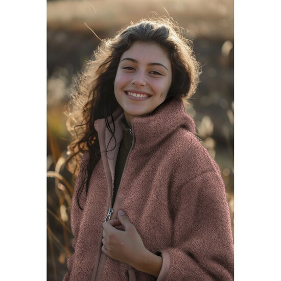 Teddy met Fleece - Uni - Oudroze