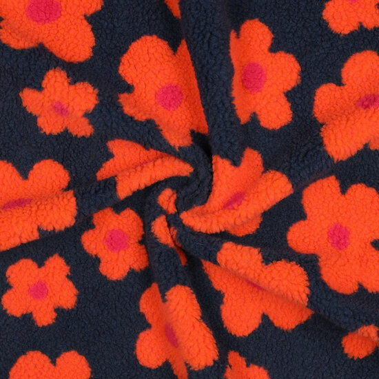 Teddy - Flowers - Navy