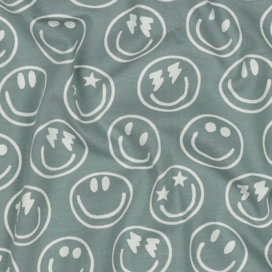 Jersey - Happy Faces - Sage