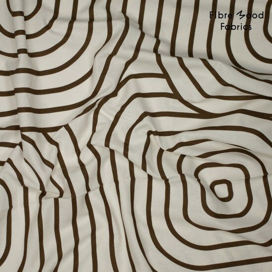 Linnen Katoen - Abstract Blocks - Ecru