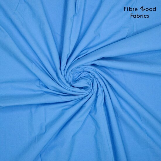 Poplin - Uni Stone Washed - Aqua