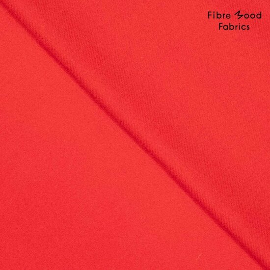 Viscose Linnen Twill - Uni - Rood