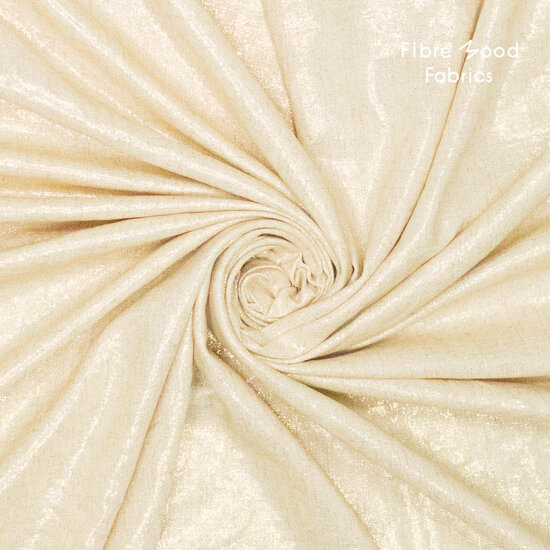 Viscose Linnen - Uni Foil - Goud