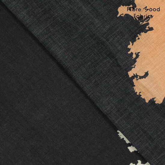 Poplin - Blurry Spots - Oranje