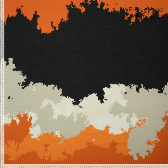 Poplin - Blurry Spots - Oranje