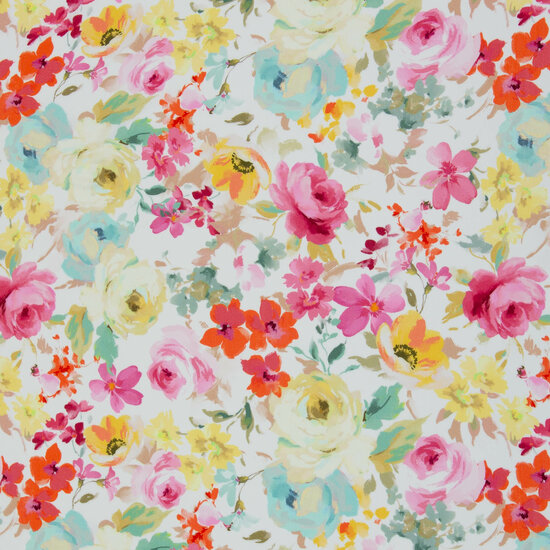 Viscose - Flowers - Multicolor