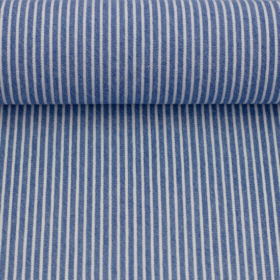 Jeans - Strepen - Blauw