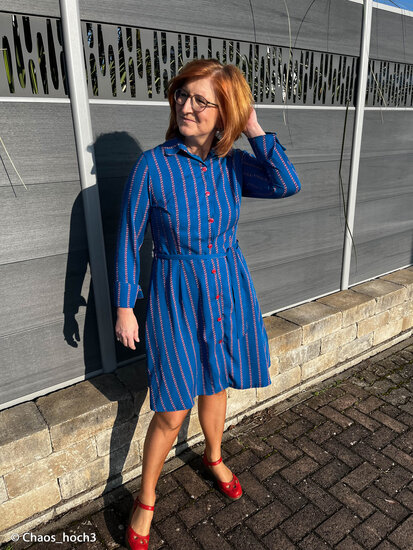 Viscose - Puntos - Blauw