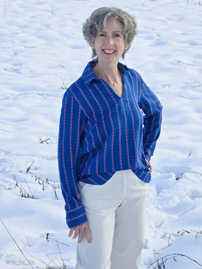 Viscose - Puntos - Blauw