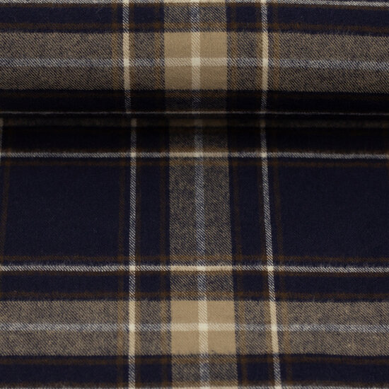 Flanel - Maverick - Blauw