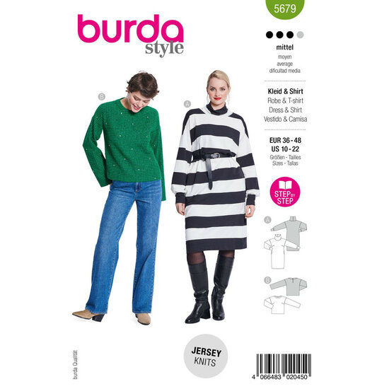 Burda Patroon 5679 - Jurk &amp; T-shirt