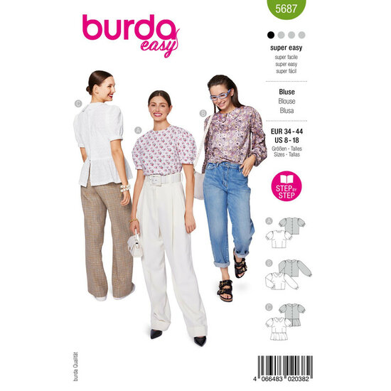 Burda Patroon 5687 - Bloes