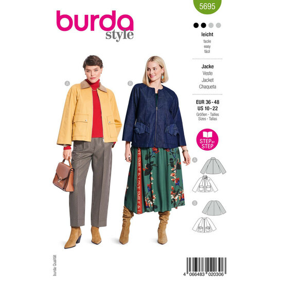 Burda Patroon 5695 - Jas