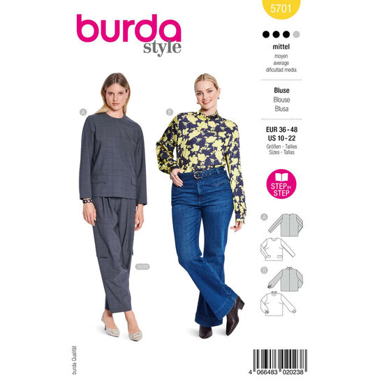 Burda Patroon 5701 - Bloes