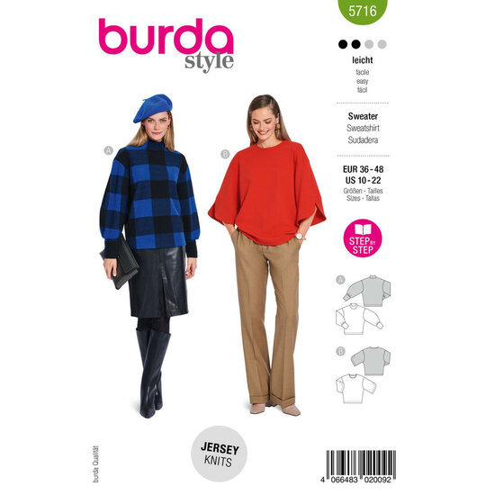 Burda Patroon 5716 - Sweater