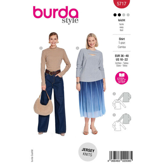 Burda Patroon 5717 - T-shirt