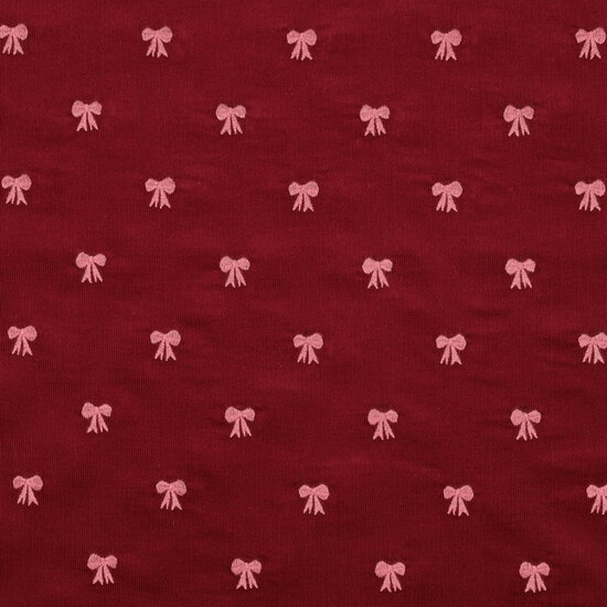Ribfluweel - Embroidery Bows - Bordeaux