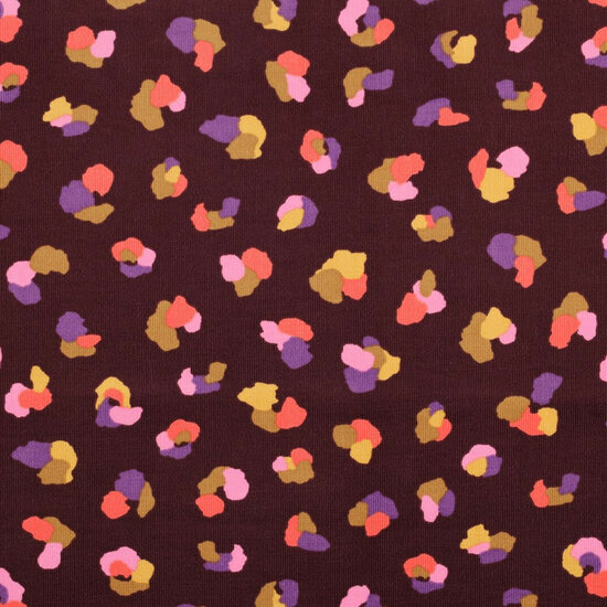 Ribfluweel - Animal Skin - Bordeaux