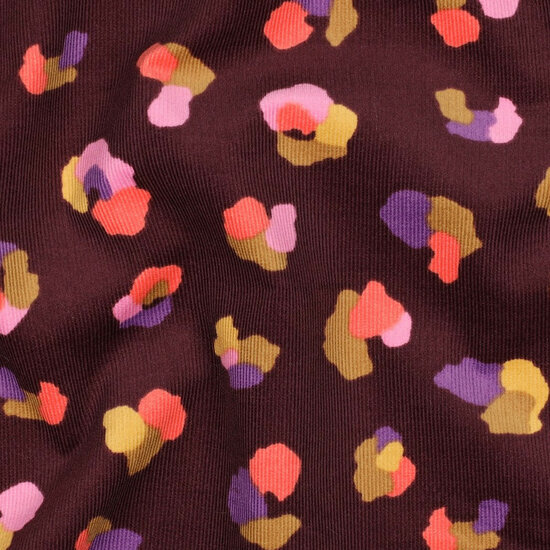 Ribfluweel - Animal Skin - Bordeaux