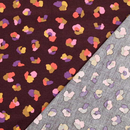 Ribfluweel - Animal Skin - Bordeaux