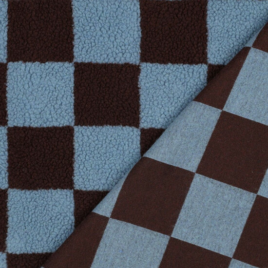 Teddy - Checks - Bruin-Blauw