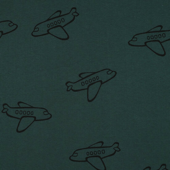 Heavy Sweat - Airplanes - Donkergroen
