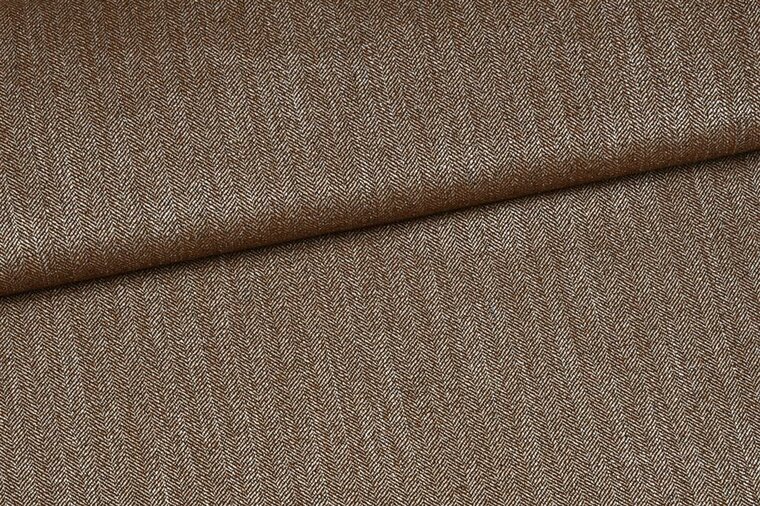 Tweed - Visgraat - Bruin