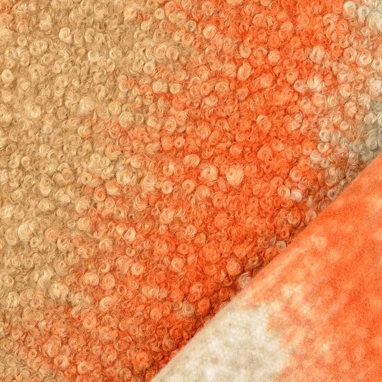 Bouclé - Gradient - Oranje-Beige