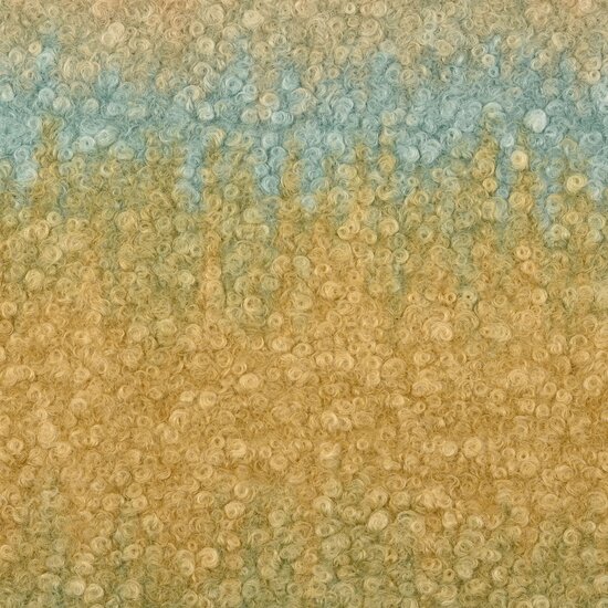 Bouclé - Gradient - Blauw-Beige