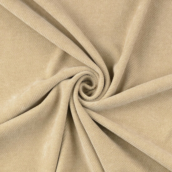Velvet Jersey Twill - Uni - Zand