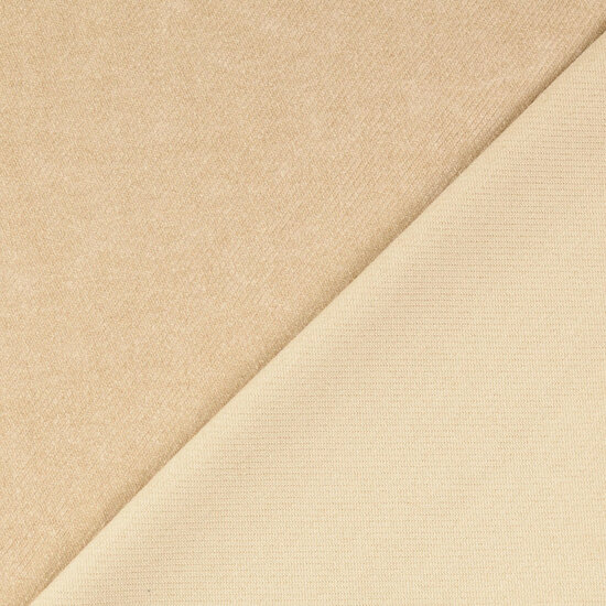 Velvet Jersey Twill - Uni - Zand