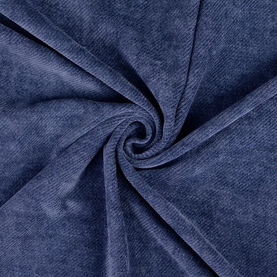 Velvet Jersey Twill - Uni - Blauw