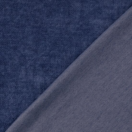 Velvet Jersey Twill - Uni - Blauw