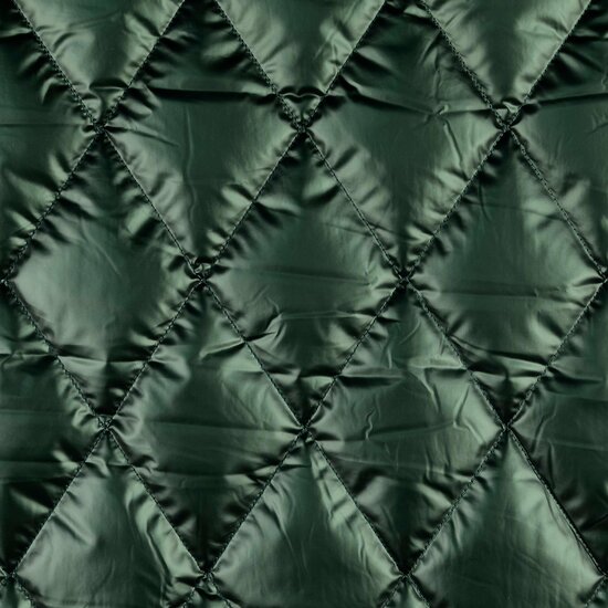 Matelassé - Uni Metallic - Donkergroen