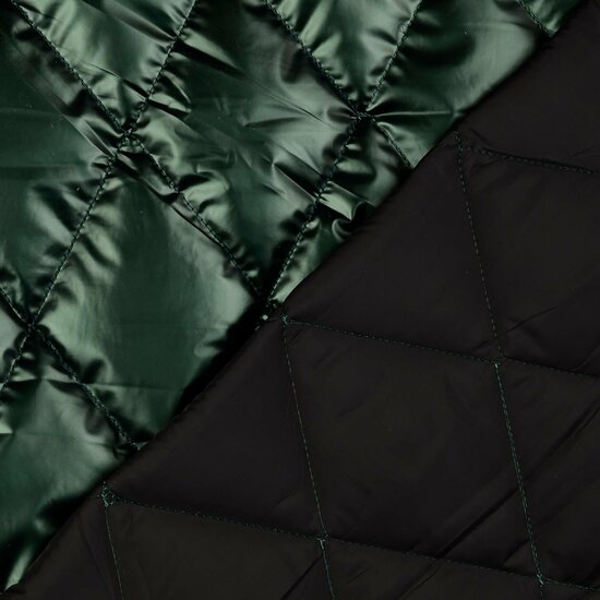 Matelassé - Uni Metallic - Donkergroen