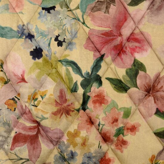 Matelassé - Velvet Flowers - Zand