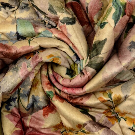 Matelassé - Velvet Flowers - Zand
