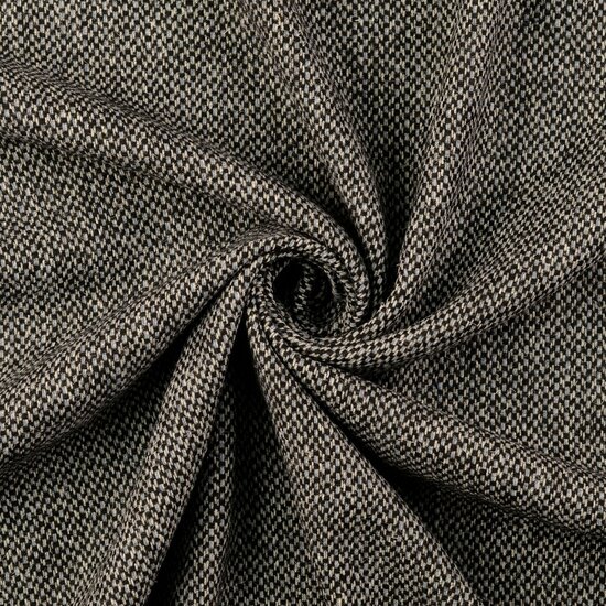 Tweed - Geometric - Gemeleerd Zwart