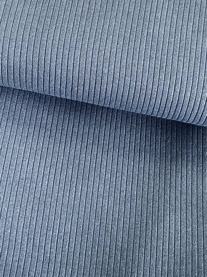 Gebreid - Uni Rib - Blauw