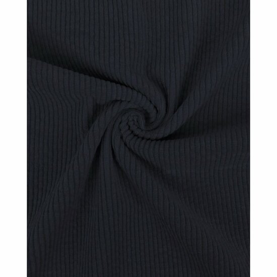 Ribfluweel Stretch - Uni - Navy