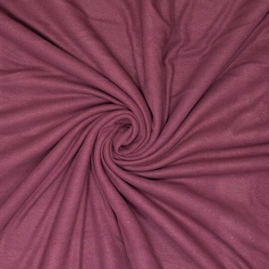 Rib Jersey - Uni Brushed - Aubergine
