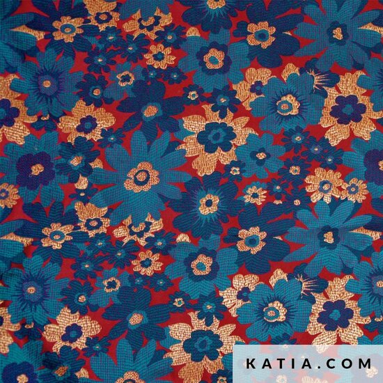 Jacquard - Brocade - Rood